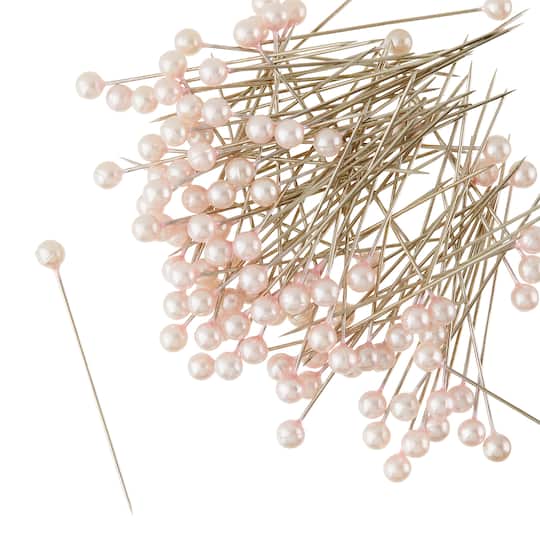 12 Packs: 100 ct. (1,200 total) Long Pearlized Pins by Loops & Threads™
